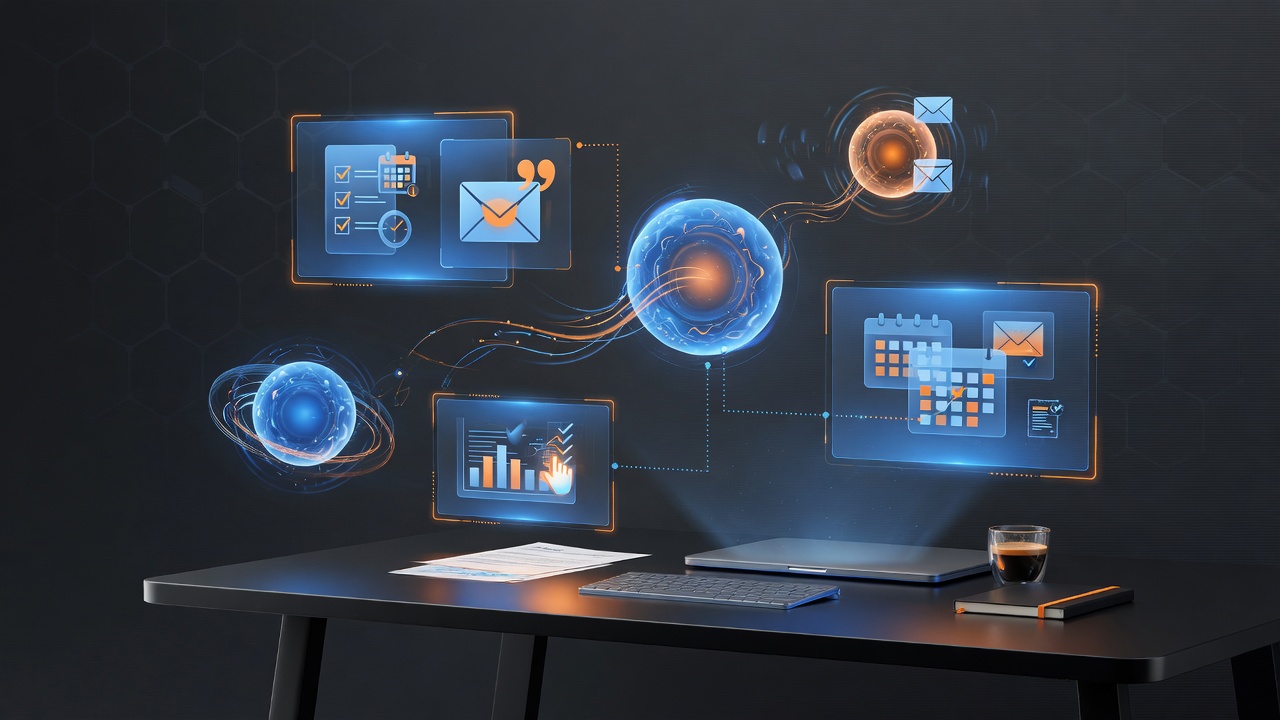 Small business AI agent automating desk tasks and customer workflows
